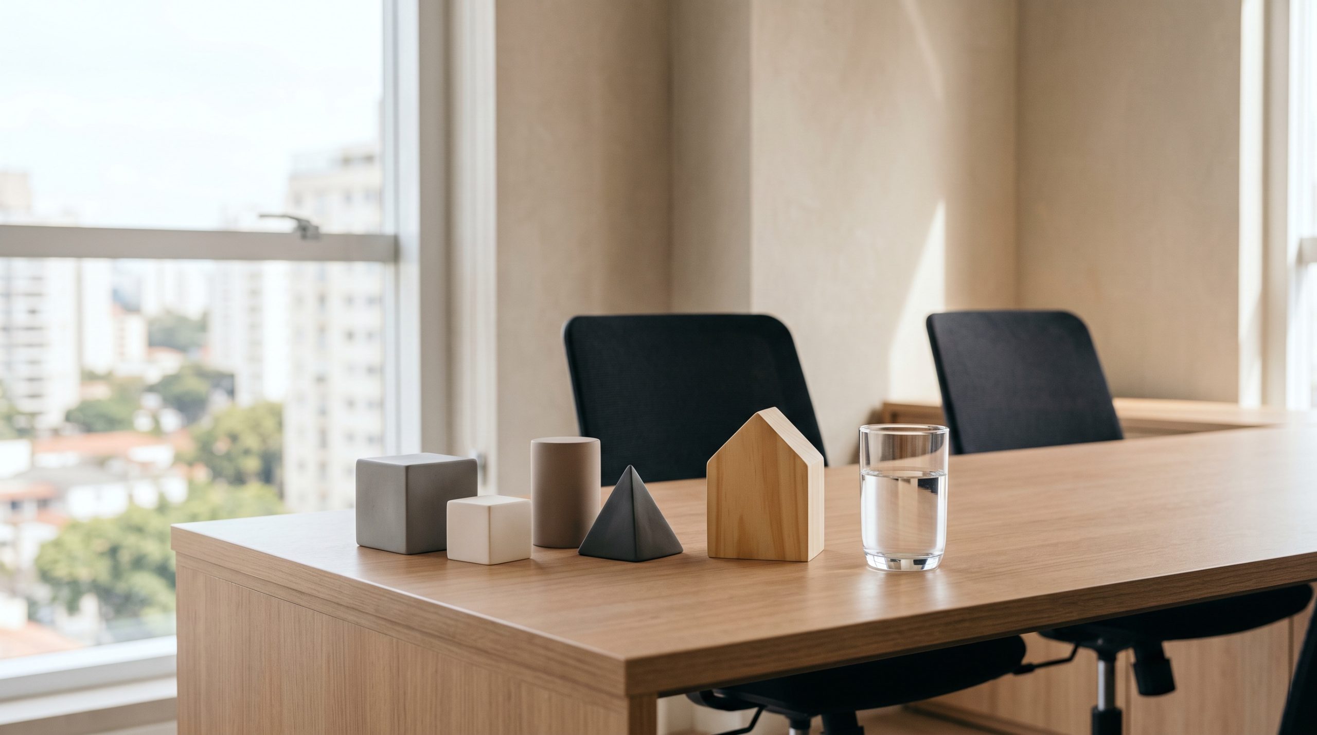 Mesa minimalista para explicar custos do inventário extrajudicial.