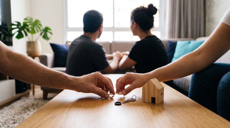 Casal planeja pacto antenupcial para separação total de bens antes do casamento