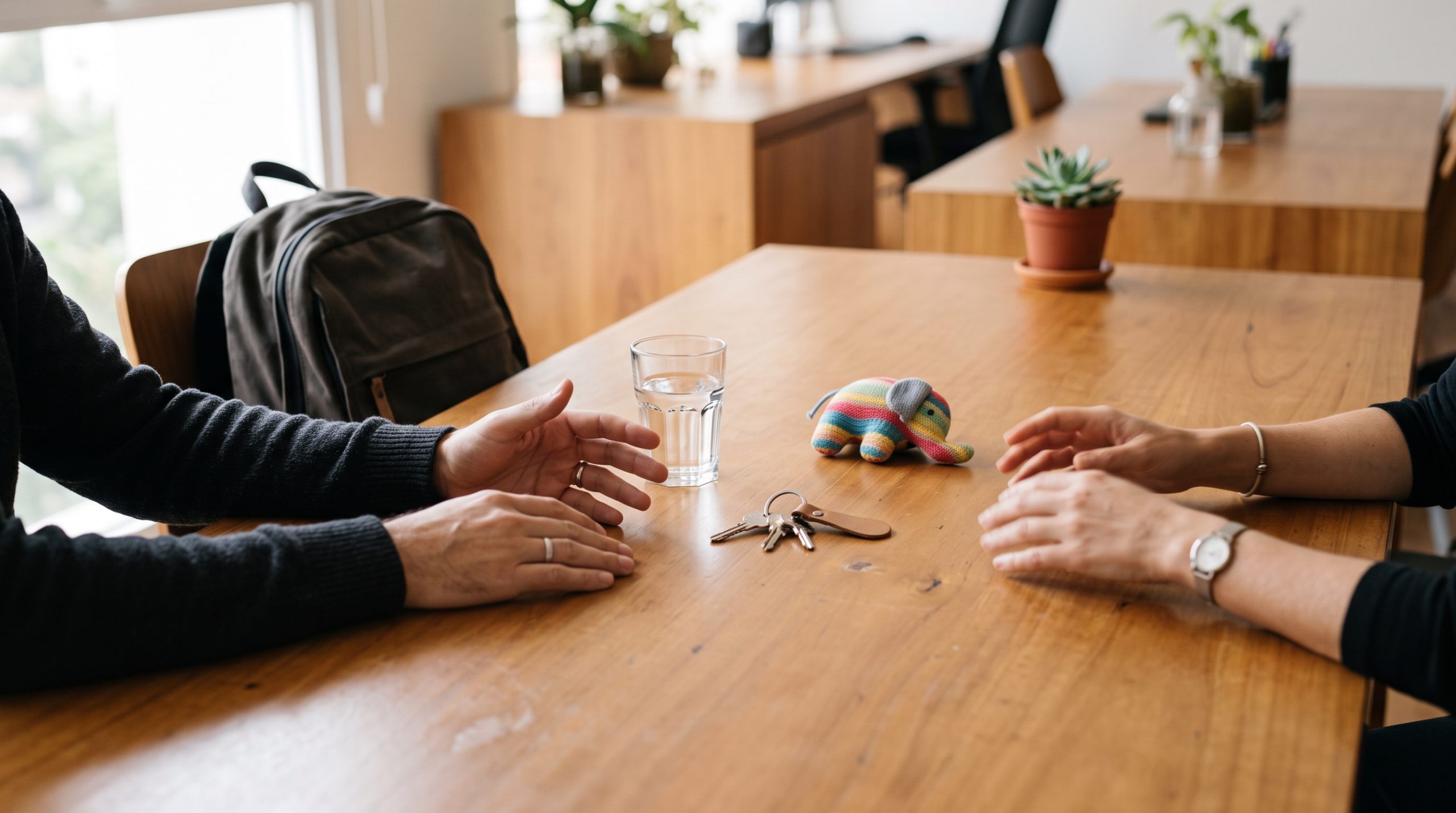 Conversa sobre renda e despesas para definir pensão alimentícia