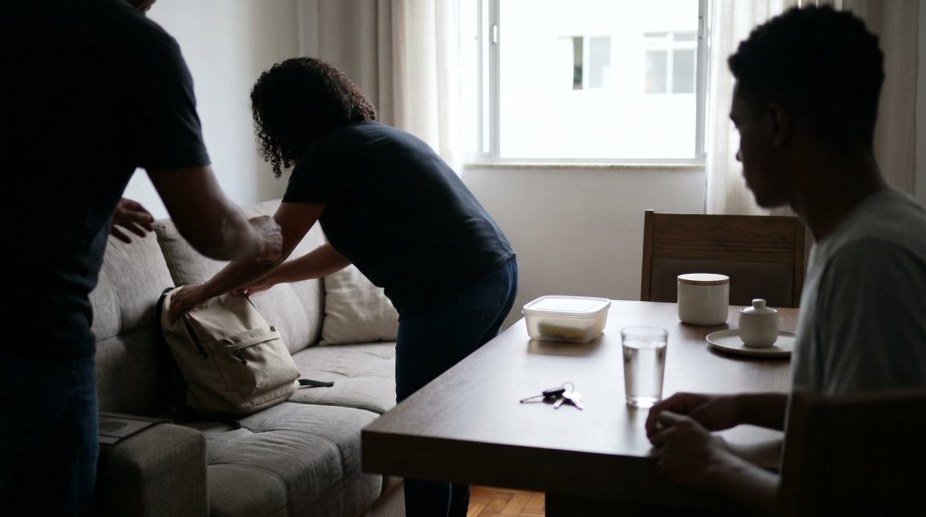 Conversa familiar sobre pensão alimentícia até 18 ou 21 anos